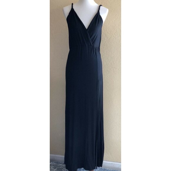 Loveriche Dresses & Skirts - Loveriche Womens Black Rope Sleeve Strap Maxi Dress Size M